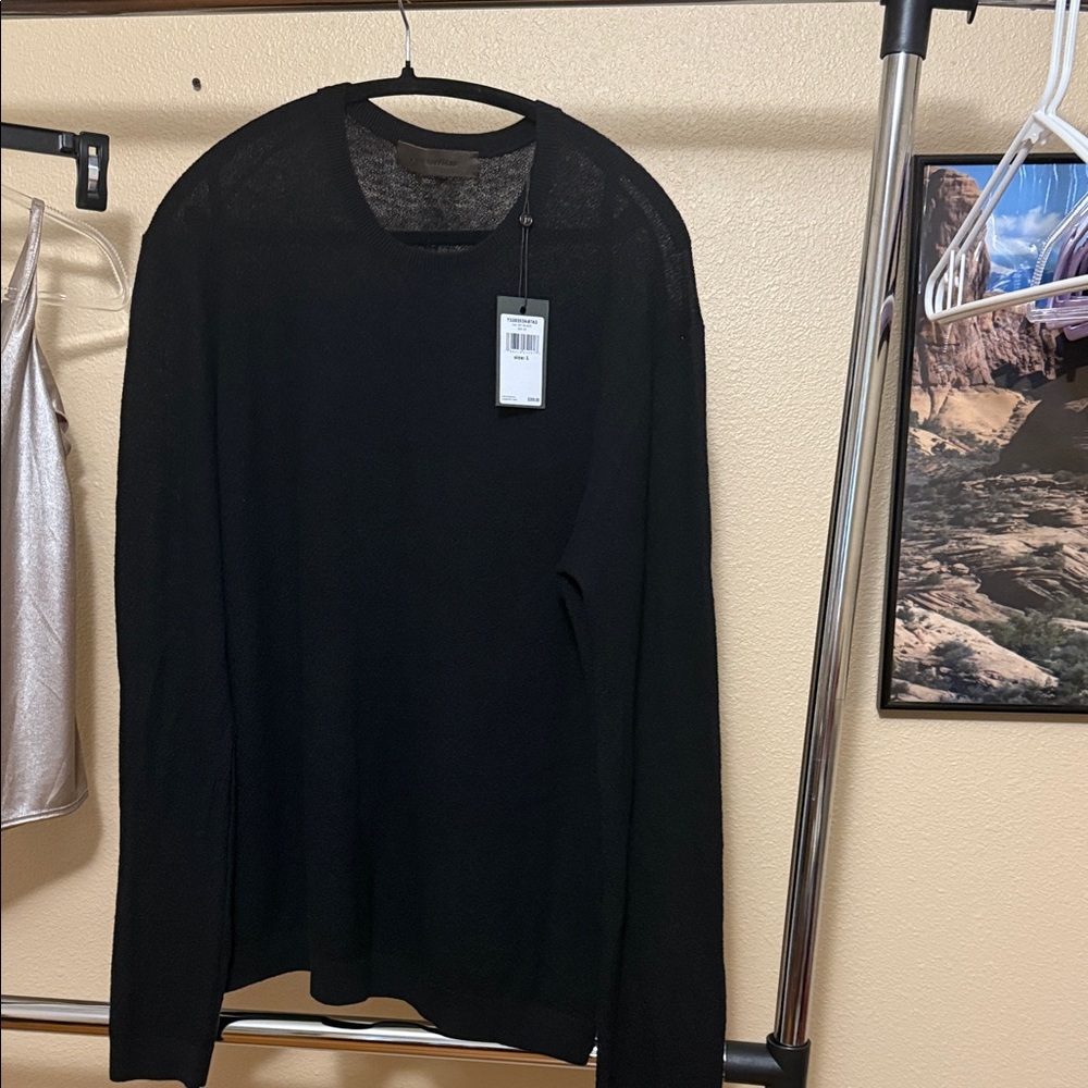 John Varvatos Classic Black Long Sleeve Tee